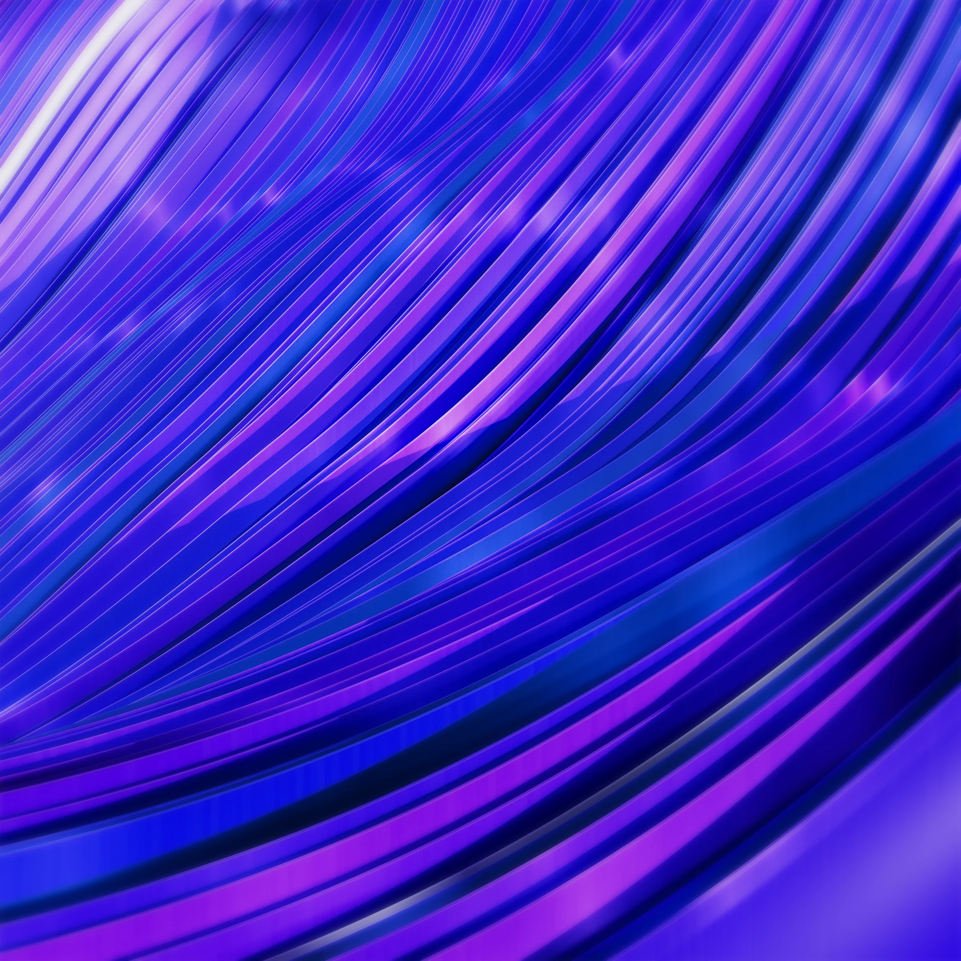 Flowing purple and blue strands